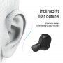 TWS-M1 vezeték nélküli bluetooth fülhallgató töltőtokkal Apple készülék - fekete