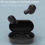 TWS-M1 vezeték nélküli bluetooth fülhallgató töltőtokkal Apple készülék - fekete