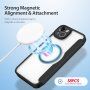 DUX DUCIS Skin X flip cover tok MagSafe -vel - iPhone 14 Plus - fekete