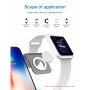 Bestand 3in1 töltőállvány Apple Watch / AirPods és gyors vezeték nélküli iPhone - szürke