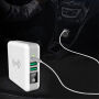 Töltő / power bank 6700mAh különböző csatlakozókkal (AU / UK / US / EU) és vezeték nélküli töltés funkcióval