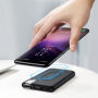 BASEUS külső akkumulátor / power bank 10000mAh vezeték nélküli töltővel - fekete