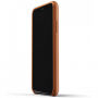 Mujjo Full Leather tok iPhone XR - sárgás-barna