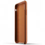 Mujjo Full Leather tok iPhone XR - sárgás-barna