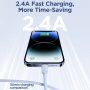 JOYROOM adatátviteli és töltőkábel USB-A / Lightning - iPhone / iPad - 1,2 m - világoskék