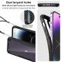Transzparens tok megerősített sarkakkal - iPhone 14 - sötétzöld