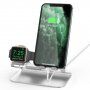 AhaStyle alumínium állvány - iPhone / Apple Watch - ezüst