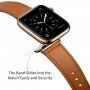 Elegáns valódi bőrszíj - Apple Watch Ultra 49mm / 46mm / 45mm / 44mm / 42mm - barna