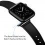 Elegáns valódi bőrszíj - Apple Watch 42mm / 41mm / 40mm / 38mm - fekete
