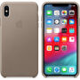 Eredeti Apple bőr tok iPhone XS Max - füstös