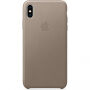 Eredeti Apple bőr tok iPhone XS Max - füstös