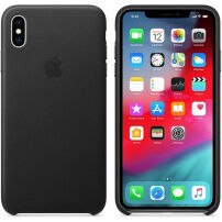 Eredeti Apple bőr tok iPhone XS Max - fekete
