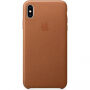 Eredeti Apple bőr tok iPhone XS Max - ülés barna