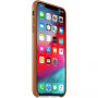 Eredeti Apple bőr tok iPhone XS Max - ülés barna