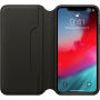 Eredeti Apple Folio bőr tok iPhone XS Max - fekete