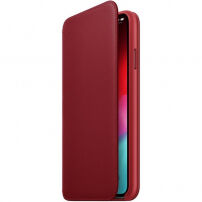Eredeti Apple Folio bőr tok iPhone XS Max - piros