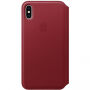 Eredeti Apple Folio bőr tok iPhone XS Max - piros