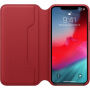 Eredeti Apple Folio bőr tok iPhone XS Max - piros