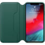 Eredeti Apple Folio bőr tok iPhone XS Max - fenyő zöld