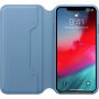 Eredeti Apple Folio bőr tok iPhone XS Max - kékes-szürke