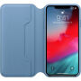 Eredeti Apple Folio bőr tok iPhone XS Max - kékes-szürke