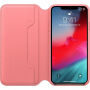 Eredeti Apple Folio bőr tok iPhone XS Max - bazsarózsa rózsaszín