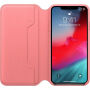 Eredeti Apple Folio bőr tok iPhone XS Max - bazsarózsa rózsaszín