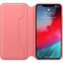 Eredeti Apple Folio bőr tok iPhone XS Max - bazsarózsa rózsaszín