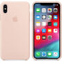 Eredeti Apple szilikon tok iPhone XS Max - homok rózsaszín