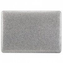 Csillogó tok fekete alsó résszel - MacBook Pro 16" (A2141) - ezüst