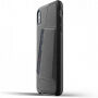 Mujjo Full Leather Wallet tok iPhone XS Max - fekete