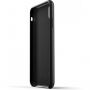Mujjo Full Leather Wallet tok iPhone XS Max - fekete