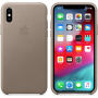 Eredeti Apple bőr tok iPhone XS - füstös