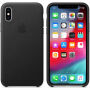 Eredeti Apple bőr tok iPhone XS - fekete