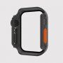 Watch Ultra stílusú tok edzett üveggel - Apple Watch 40mm - fekete