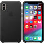 Eredeti Apple bőr tok iPhone XS - fekete