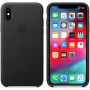 Eredeti Apple bőr tok iPhone XS - fekete