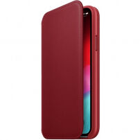 Eredeti Apple Folio bőr tok iPhone XS - piros