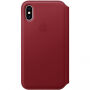 Eredeti Apple Folio bőr tok iPhone XS - piros