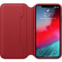 Eredeti Apple Folio bőr tok iPhone XS - piros