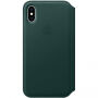 Eredeti Apple Folio bőr tok iPhone XS - fenyő zöld