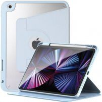 360°-ban forgatható tok tárolóhellyel - Apple Pencil iPad 10,2" (2019-2021) - kék