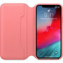 Eredeti Apple Folio bőr tok iPhone XS - bazsarózsa rózsaszín