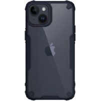 Transzparens tok megerősített sarkakkal - iPhone 14 Plus - sötétkék