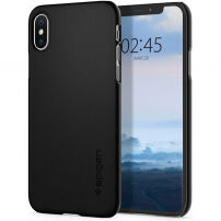 Spigen Thin Fit tok Apple iPhone XS / X - fekete