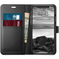 Spigen Wallet S tok Apple iPhone XS / X - fekete
