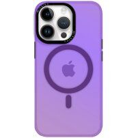 Színes tok lencse körüli kerettel és MagSafe -vel - iPhone 13 Pro Max - lila