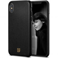 Spigen La Manon Câlin tok Apple iPhone XS / X - fekete