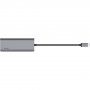 BELKIN 6in1 hub 4K HDMI / USB-C PD 3.0 / 2x USB-A 3.0 / RJ45 / SD olvasó USB-C csatlakozóval - iPad / MacBook - ezüst