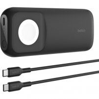 BELKIN power bank / külső akkumulátor vezeték nélküli gyors töltéssel - Apple Watch USB-C porttal - 10 000 mAh - fekete